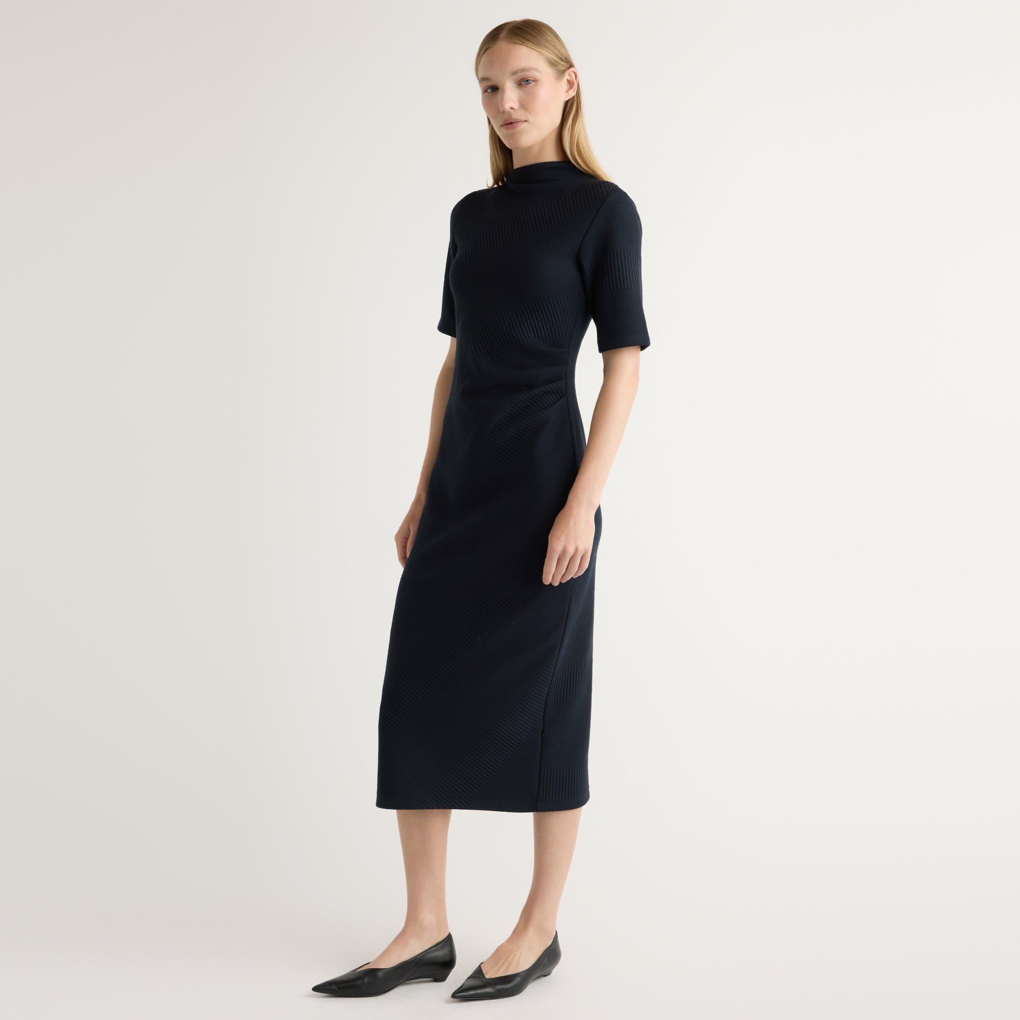 Evie Ribbed-Knit Jersey Dress Product Image