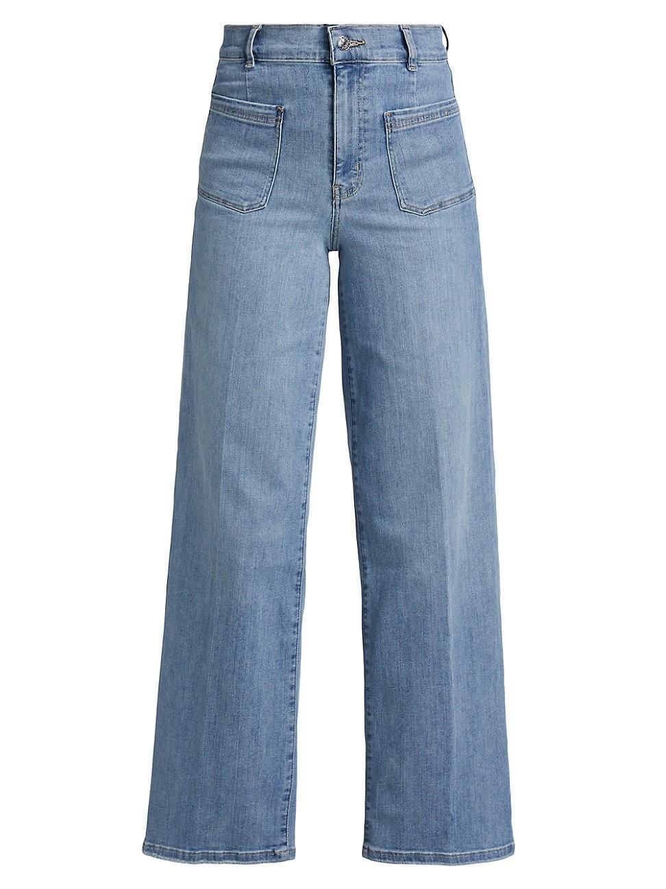Womens Le Slim Palazzo Mid-Rise Jeans Product Image