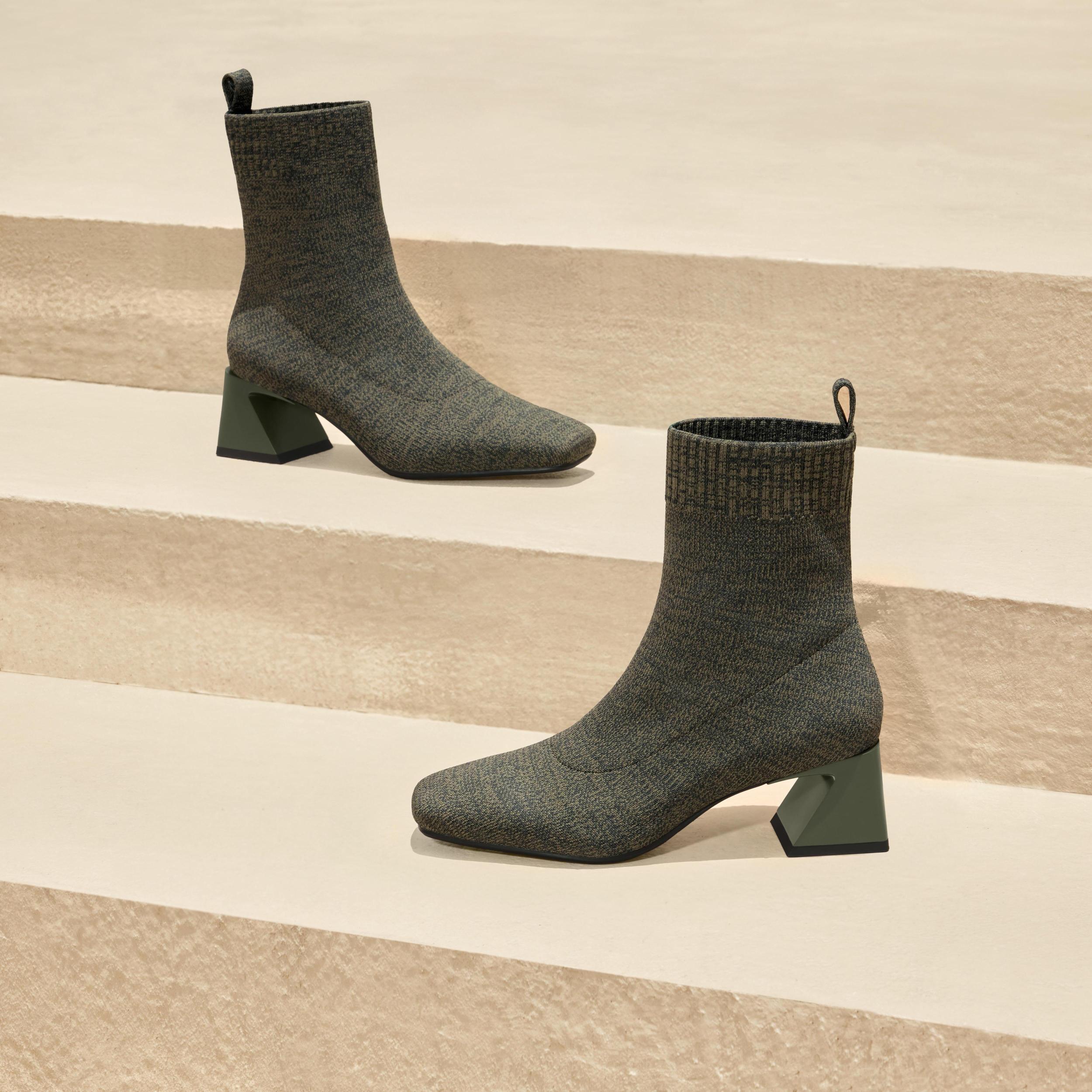 Square-Toe Water-Repellent Ankle Boots (Ryan Pro) Product Image