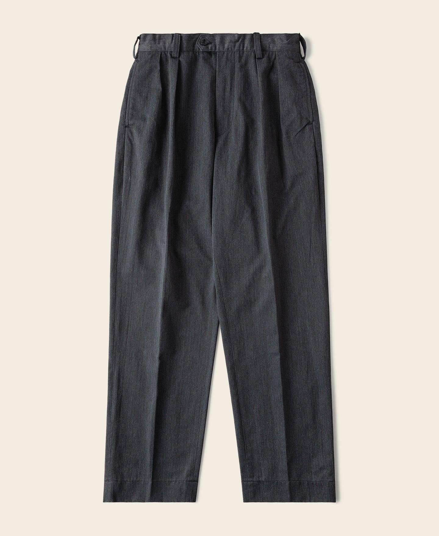 1930s IVY Style Double Pleated Chino Trousers Product Image