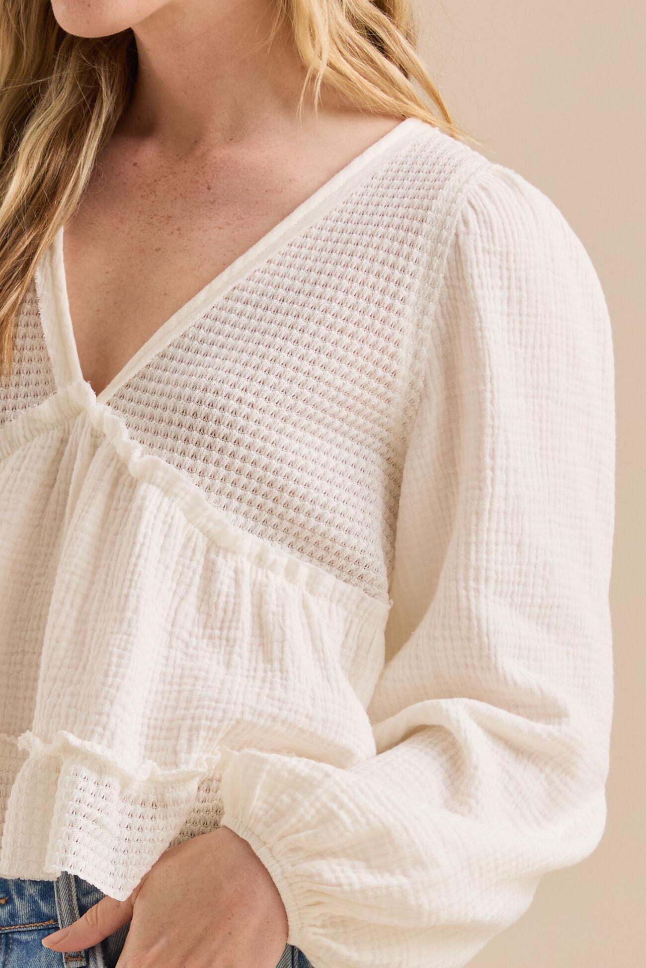 Catarina Long Sleeve Babydoll Top Product Image