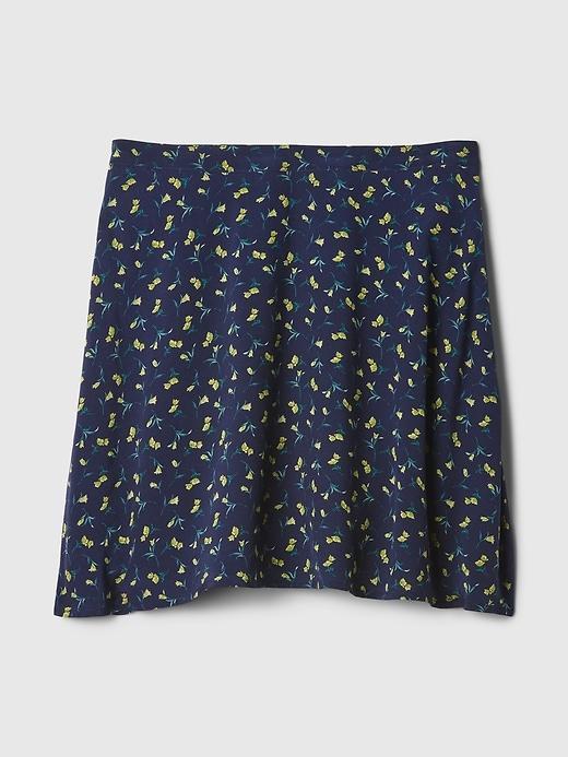 Crepe Floral Mini Skirt Product Image