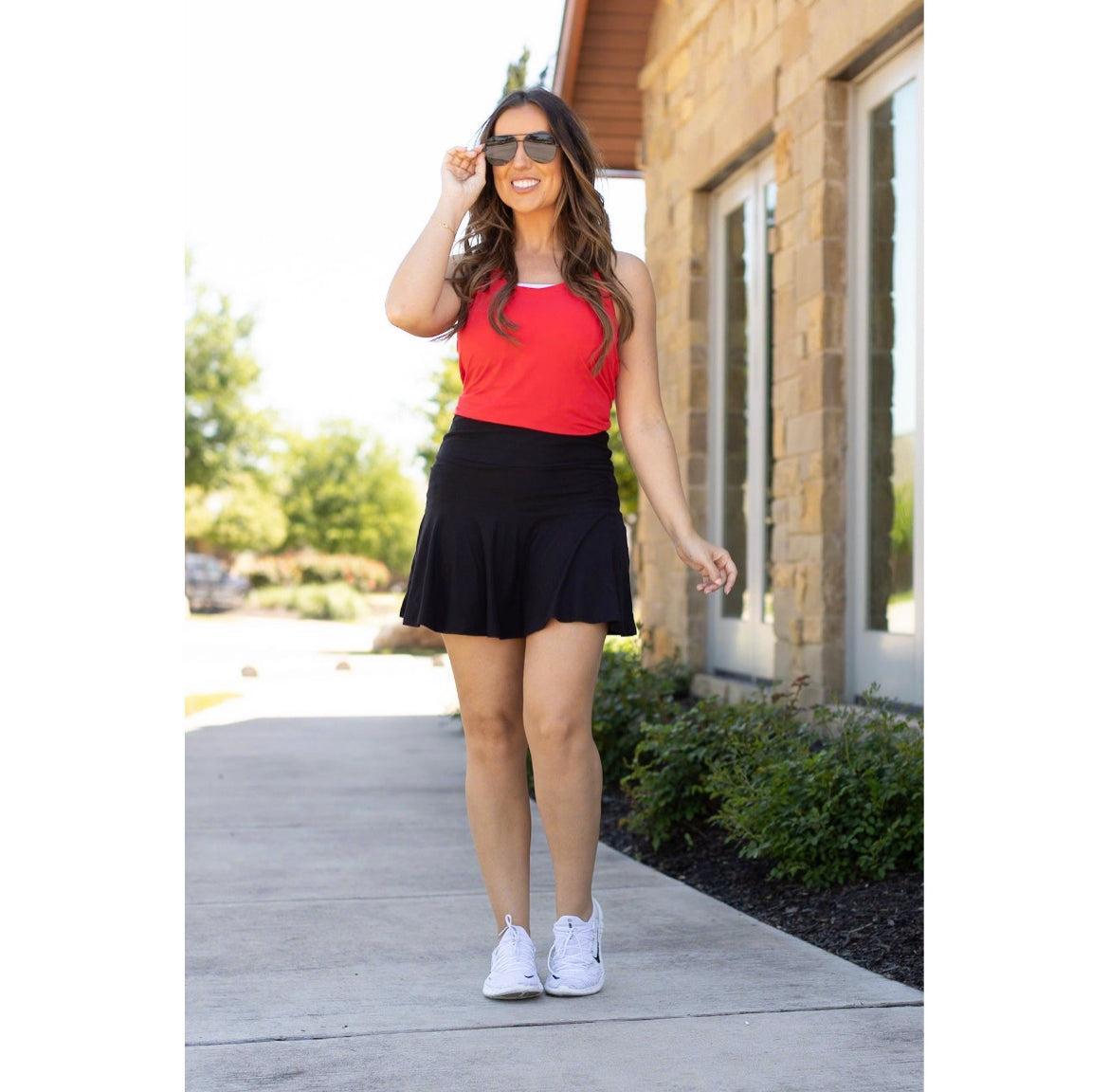 The Brielle Skort- Black Product Image