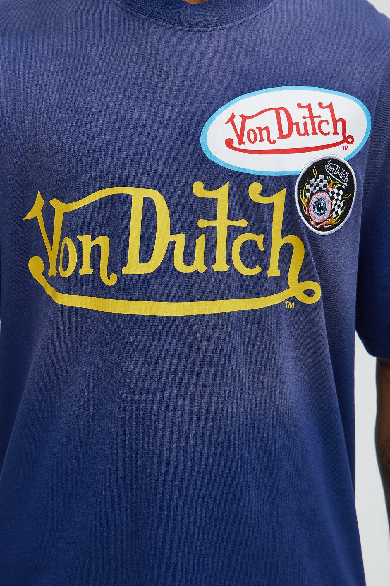 Von Dutch Patch Short Sleeve Crew Tee - Navy Male Product Image