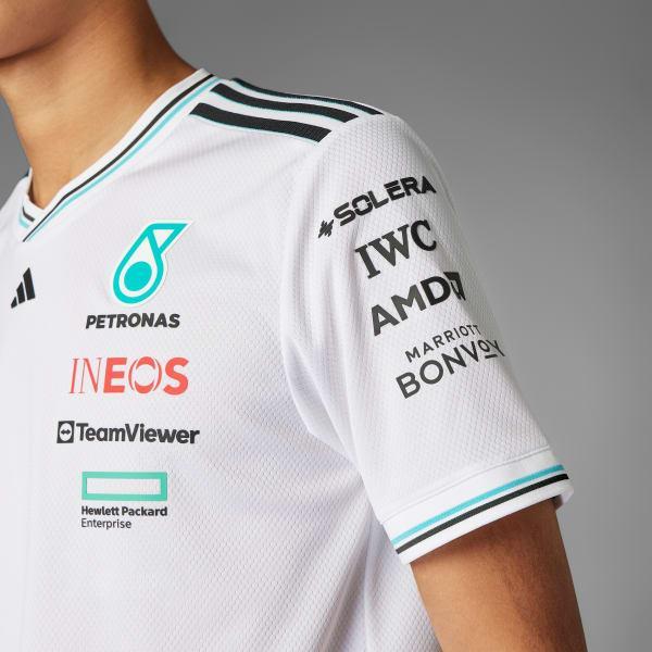 adidas MERCEDES - AMG PETRONAS FORMULA ONE TEAM DRIVER JERSEY AUTHENTIC White L Mens Product Image
