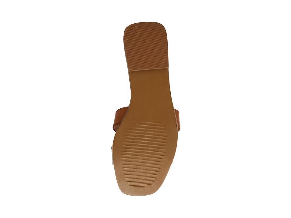 Steve Madden Hadyn Leather Flat Slide Sandals Product Image