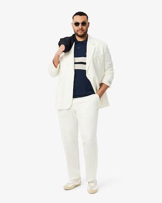 Men's Bold Stripes Classic Fit L.12.12 Polo Product Image