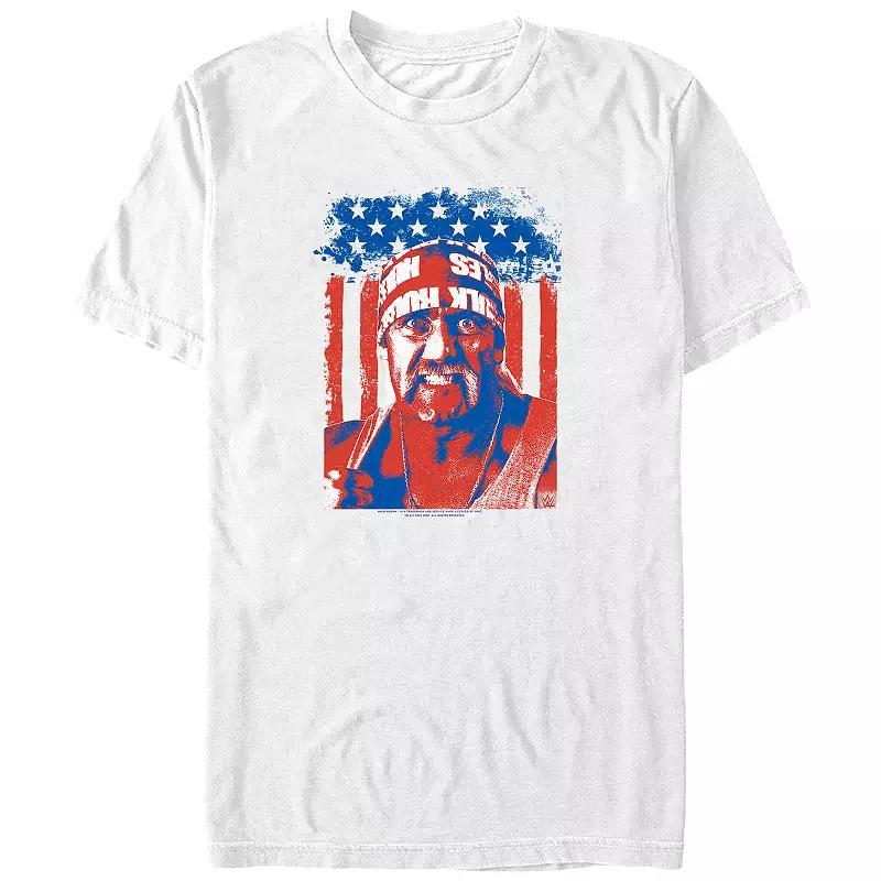 Big & Tall WWE Hulk Hogan Patriotic Phyton Graphic Tee, Men's, Size: 3XB, White Product Image