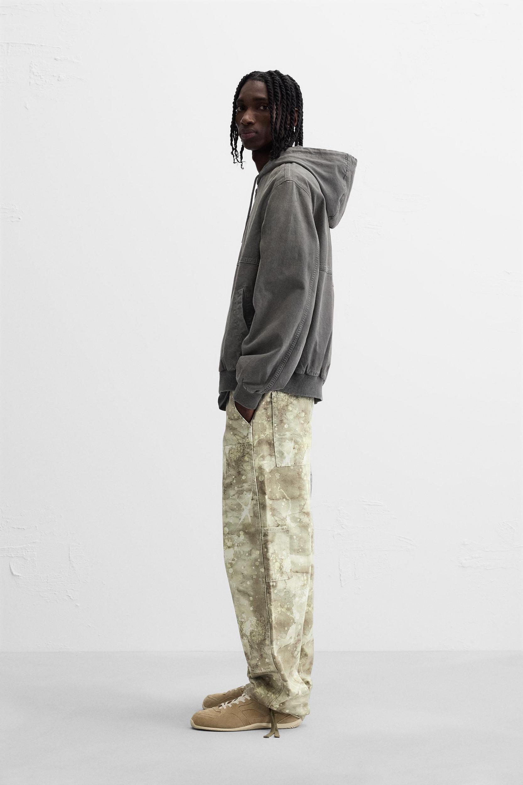 ABSTRACT PRINT CARPENTER PANTS Product Image