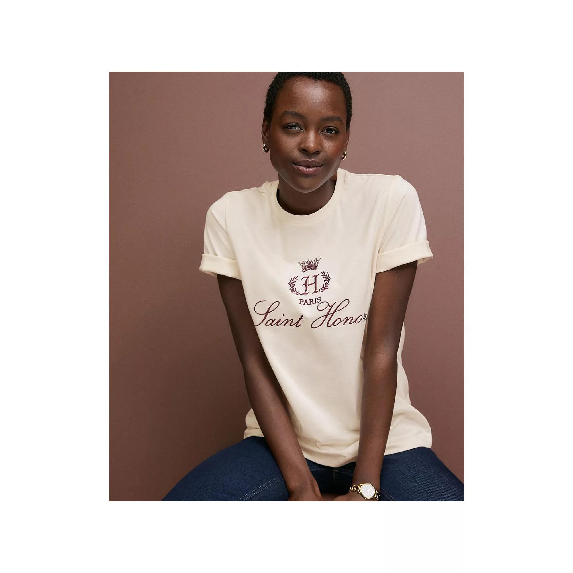 Women's NEXT Paris Graphic Tee, Size: 12, White Product Image