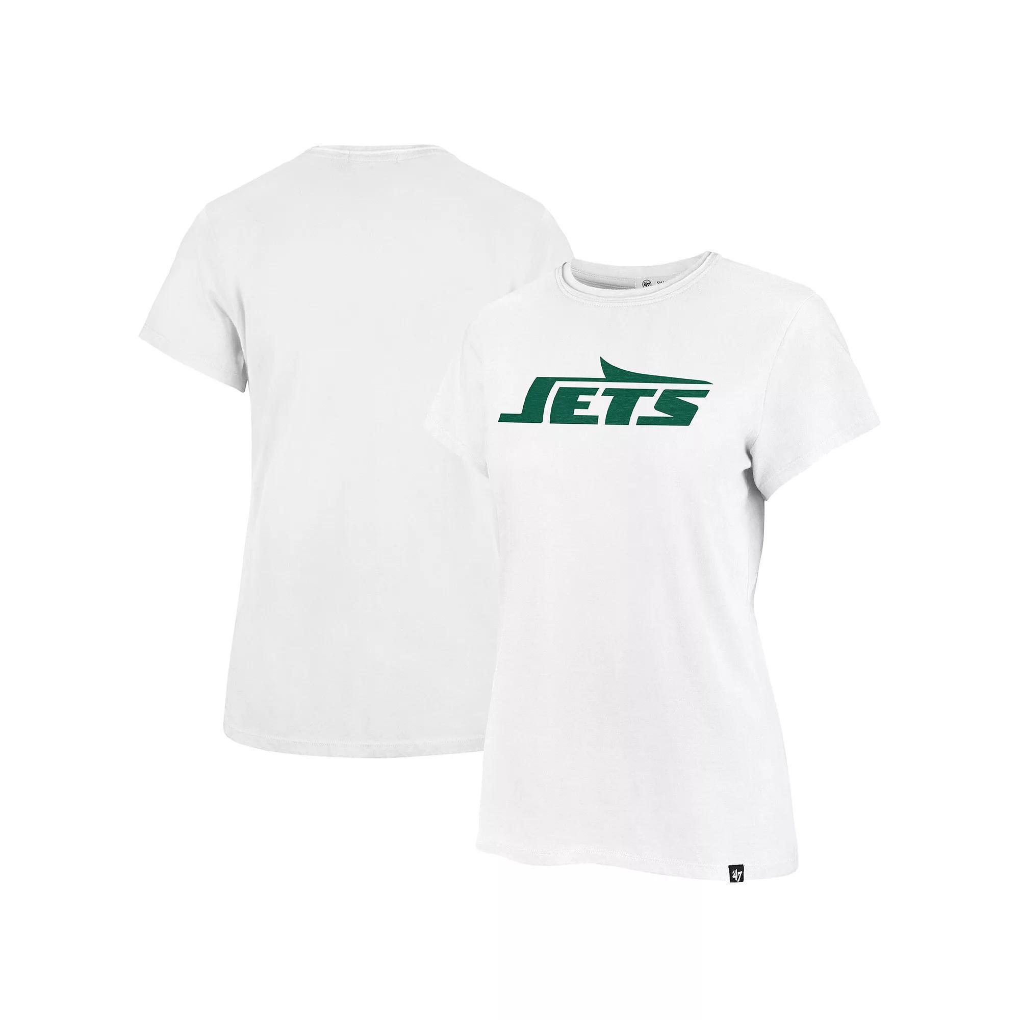 Women's '47  White New York Jets Premier Frankie T-Shirt, Size: XL Product Image