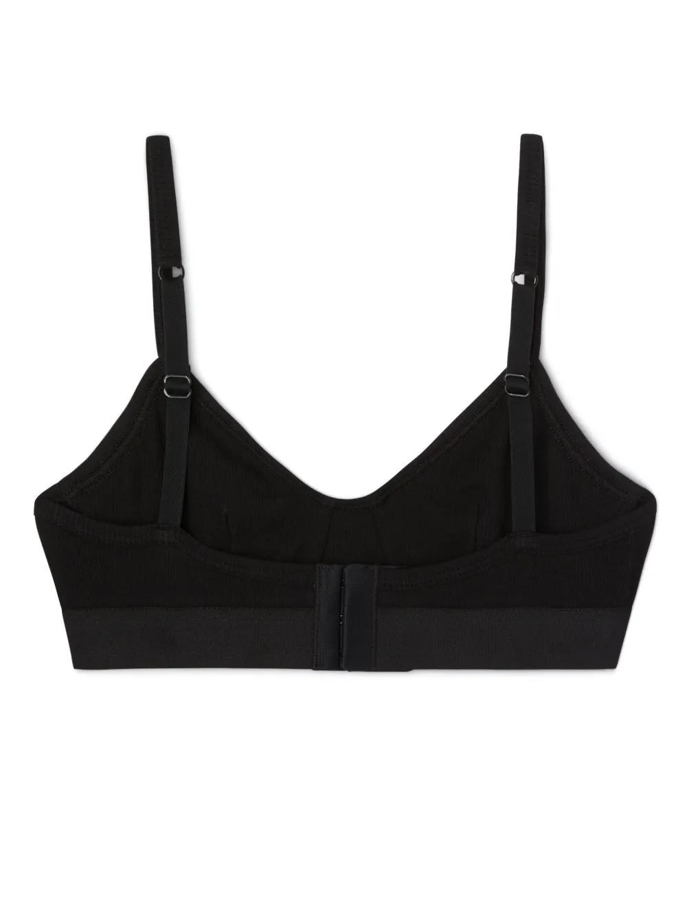 logo-embroidered balconette bra Product Image