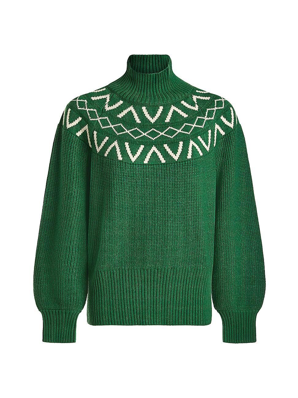 Womens Marcie Fairisle Yoke Knit Sweater Product Image
