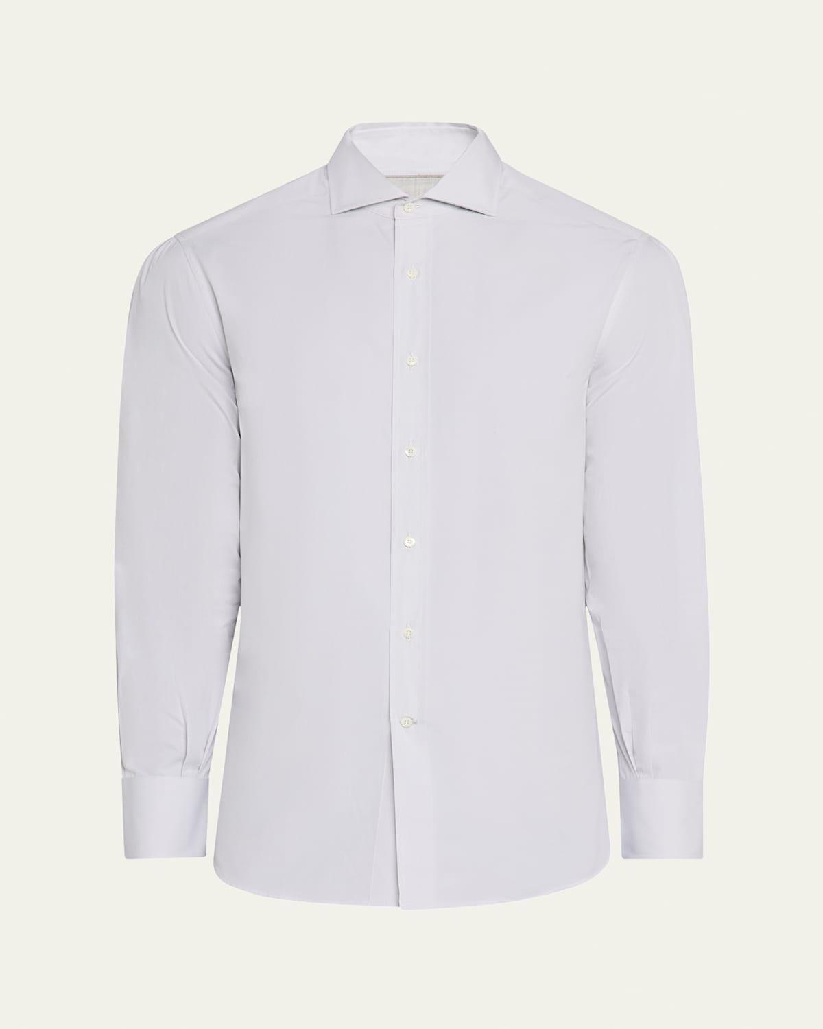 Mens Cotton Canvas Dress Shirt Product Image