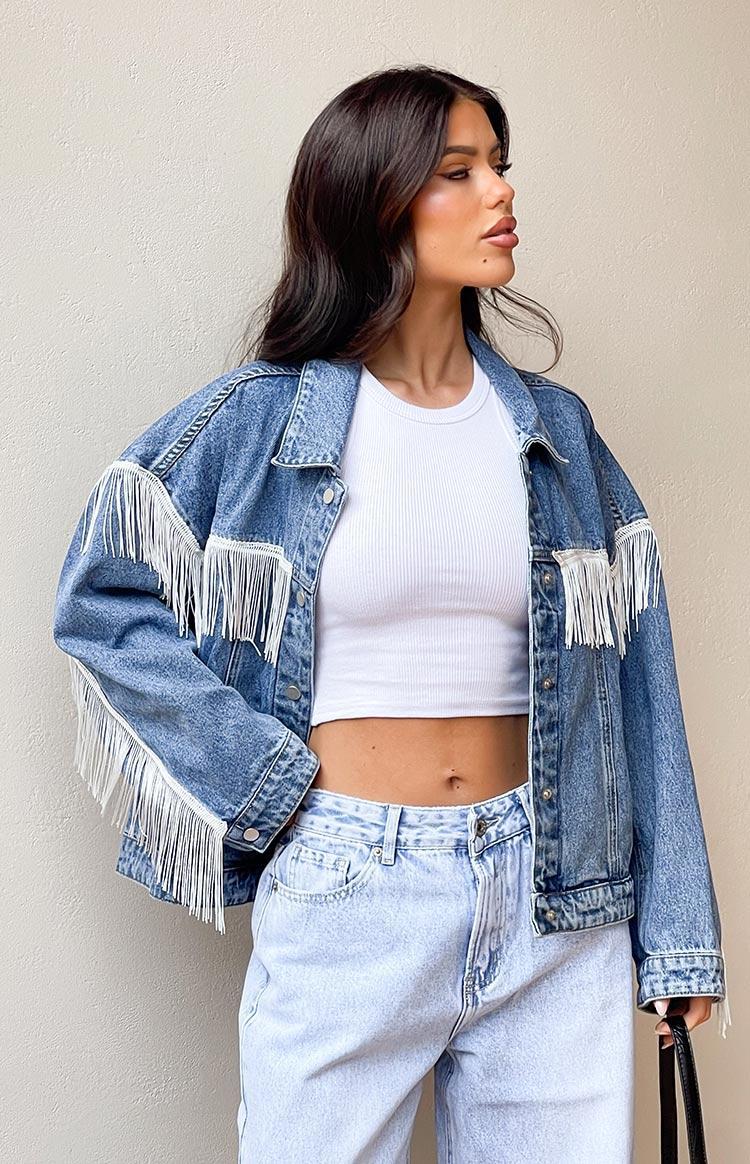 Western Ways Mid Wash Denim Jacket Product Image