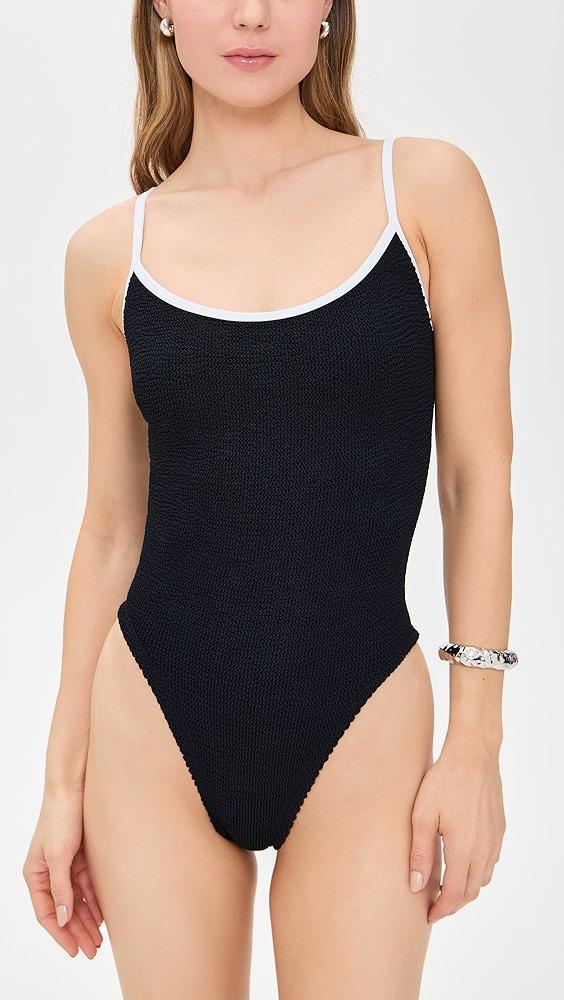 Hunza G Pamela Contrast One Piece | Shopbop Product Image