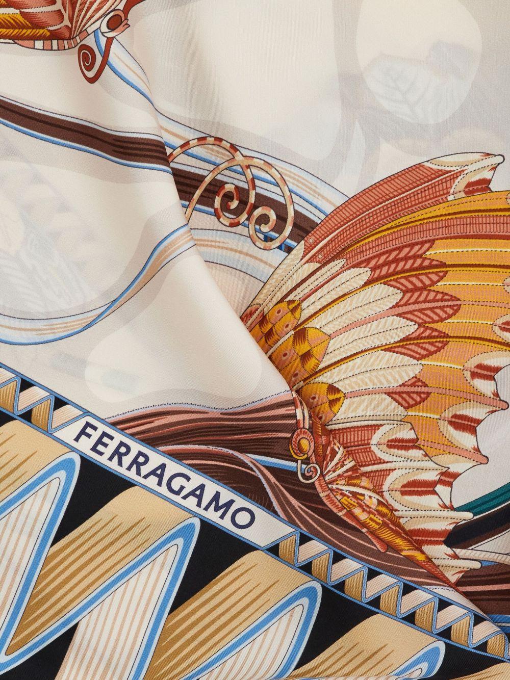 floral-print silk scarf Product Image