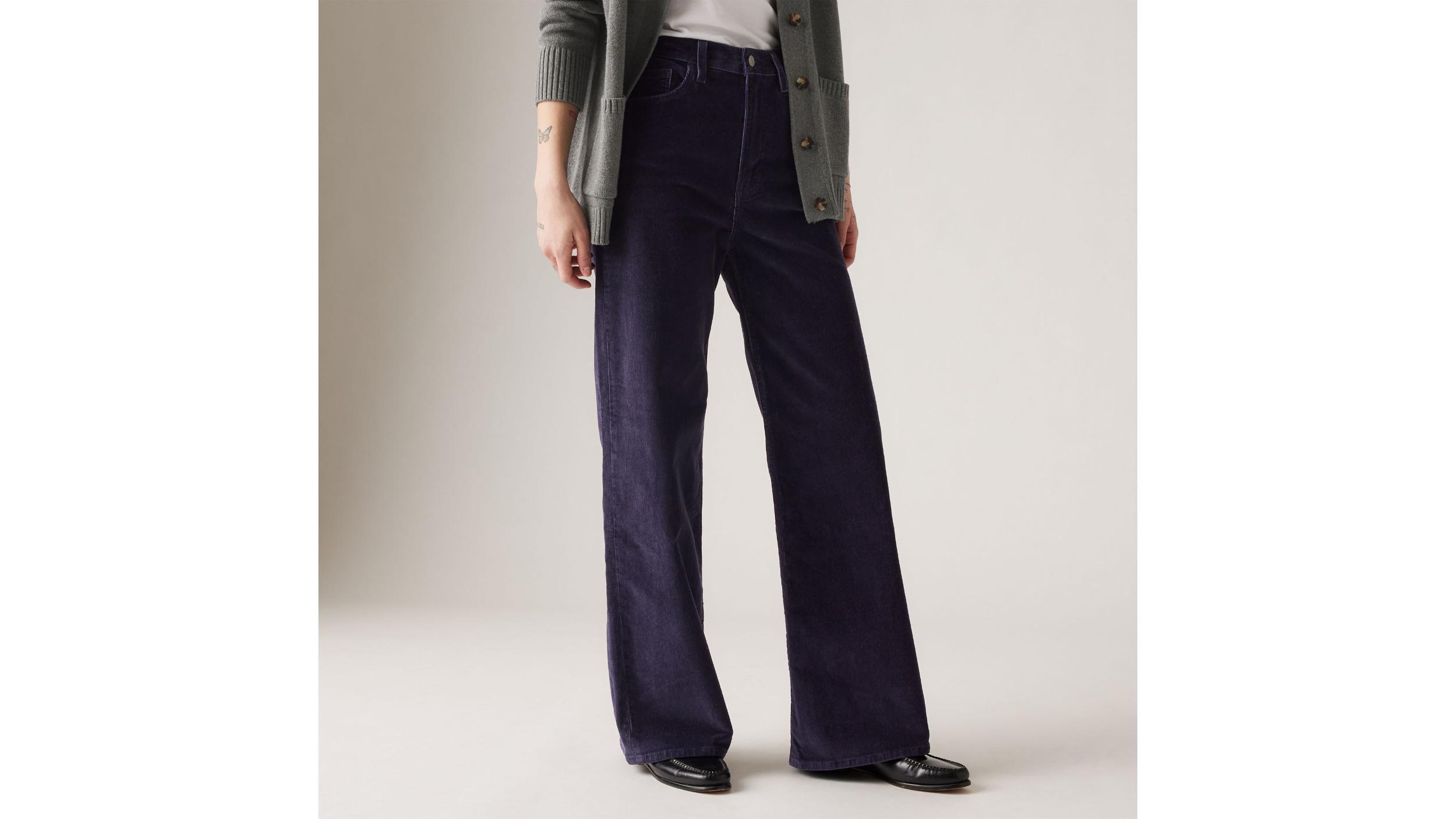Ribcage Wide Leg Corduroy Women's Jeans Product Image
