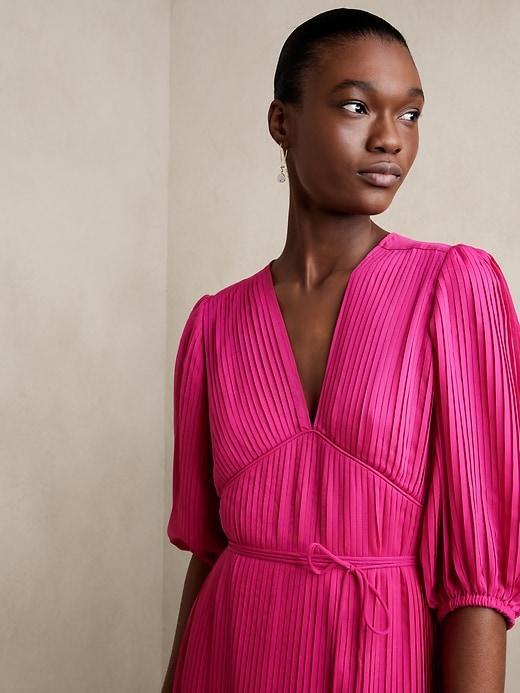 Pleated Midi Dress Product Image