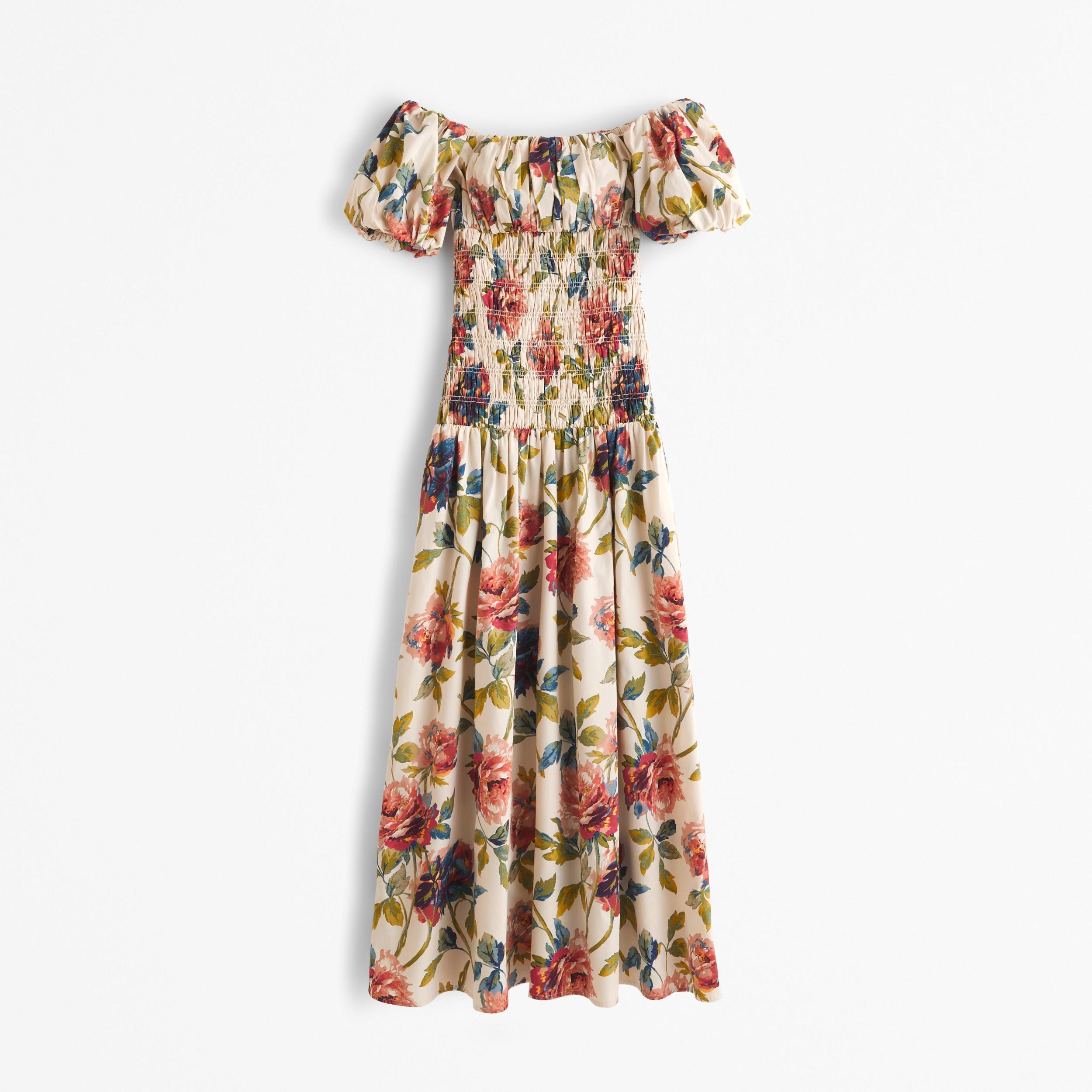 Smocked Drop-Waist Maxi Dress Product Image