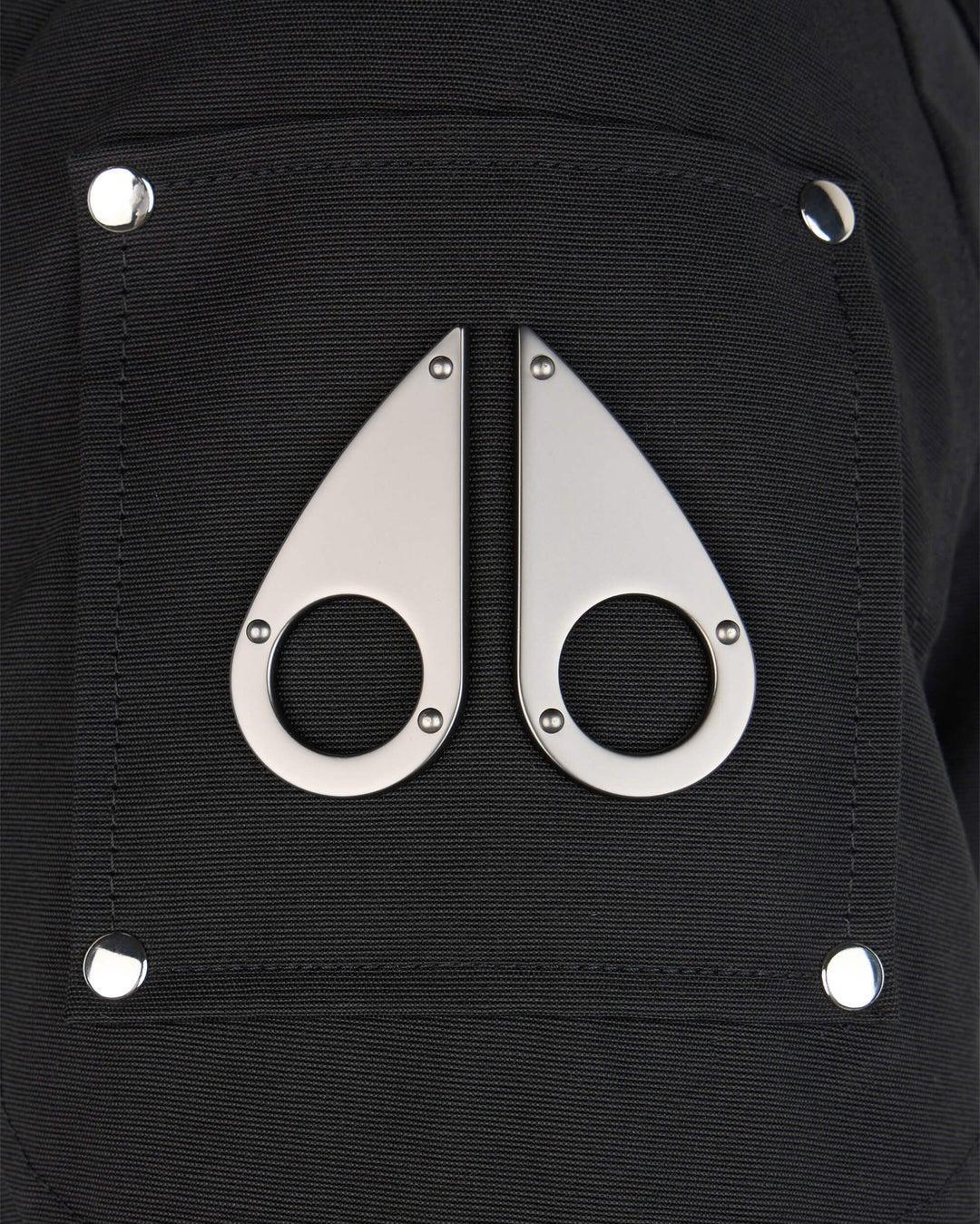Moose Knuckles Womens Stirling Parka LDS in Black with Natural Shearling Product Image