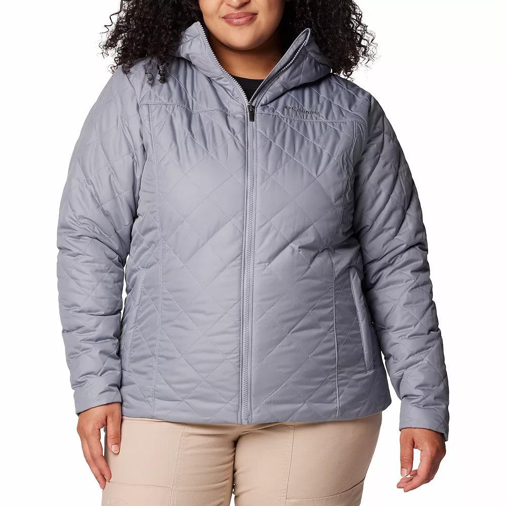 Plus Size Columbia Copper Crest II Hooded Jacket, Women's, Size: 1XL, Stone Green Product Image