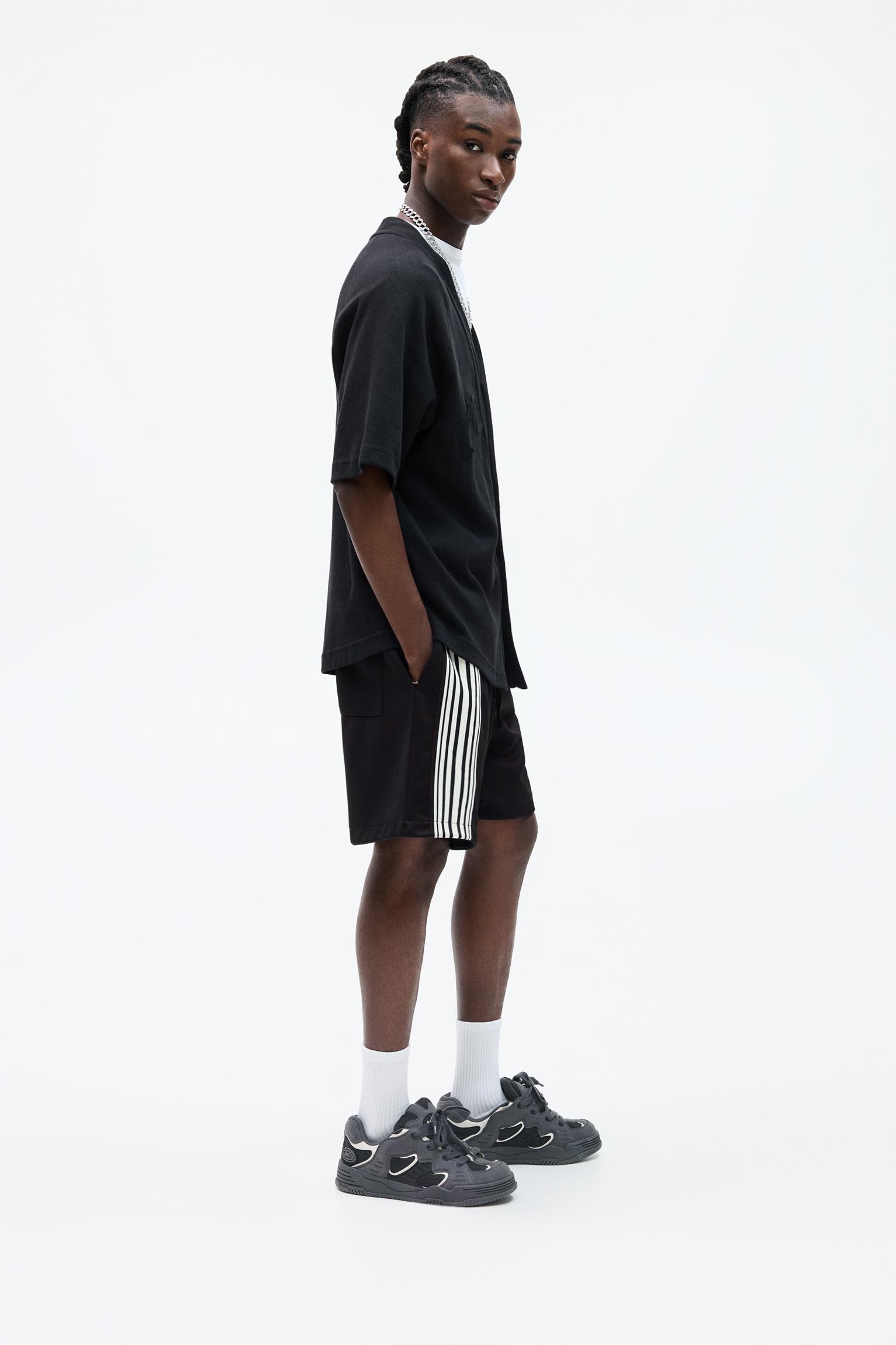 STWD striped Bermuda short sweatpants Product Image