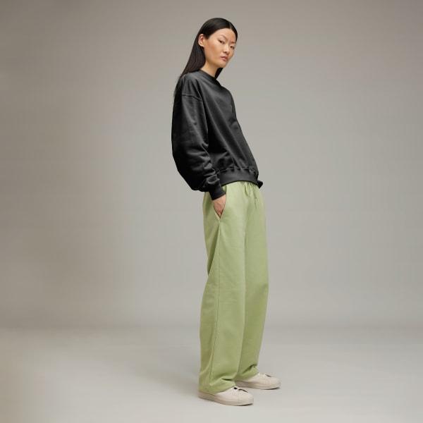 adidas Y-3 French Terry Wide Leg Pants Dark Blue S Womens Product Image