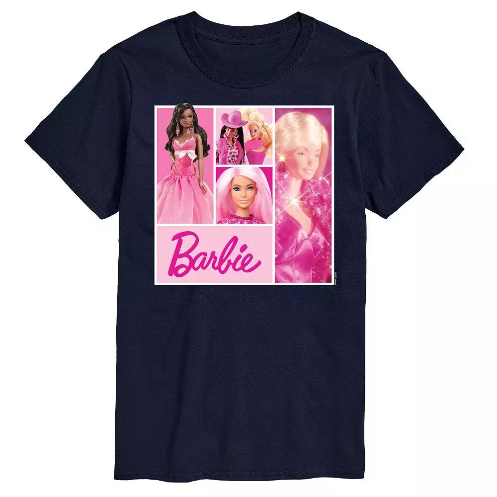 Big & Tall Barbie® Grid Graphic Tee, Men's, Size: XL Tall, Blue Product Image