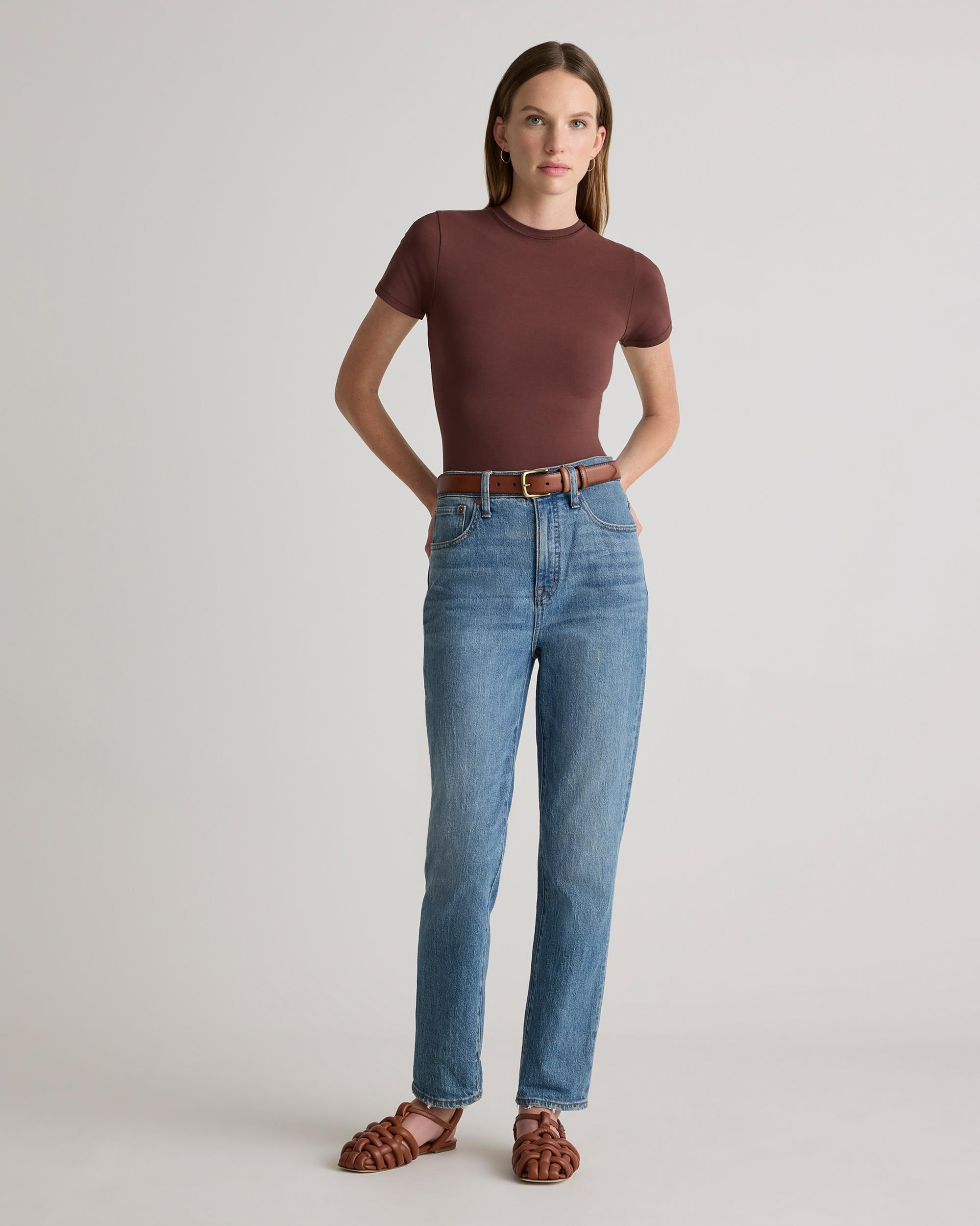 Quince | Women's Stretch Cotton Jersey Fitted T-Shirt Size XL, Organic Cotton Product Image