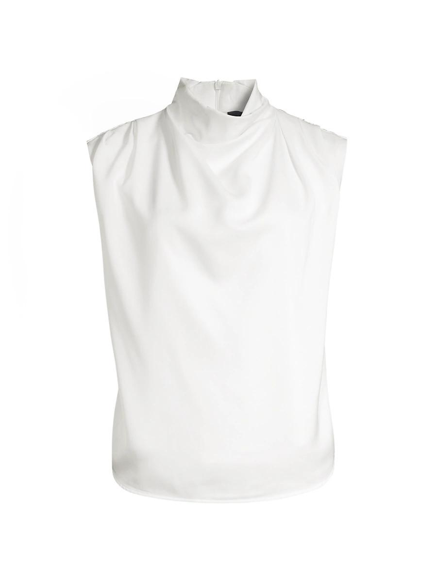 Womens Allegra Sleeveless Draped Blouse Product Image