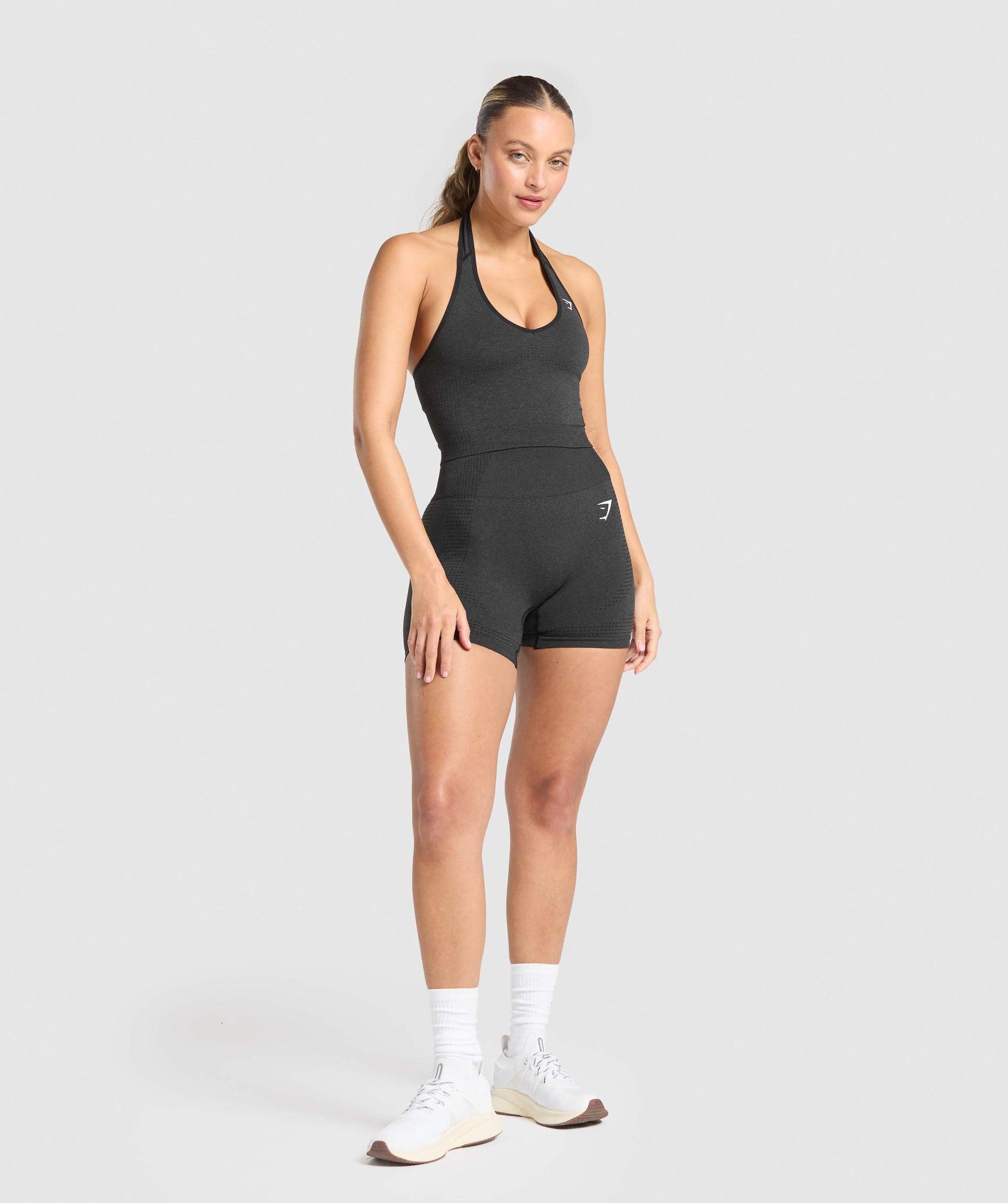 Vital Seamless Halter Neck Tank With Shelf Product Image