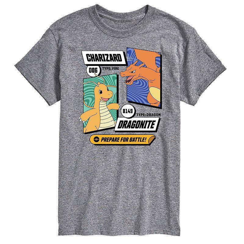 Mens Pokemon Dragonite Charizard Graphic Tee Product Image