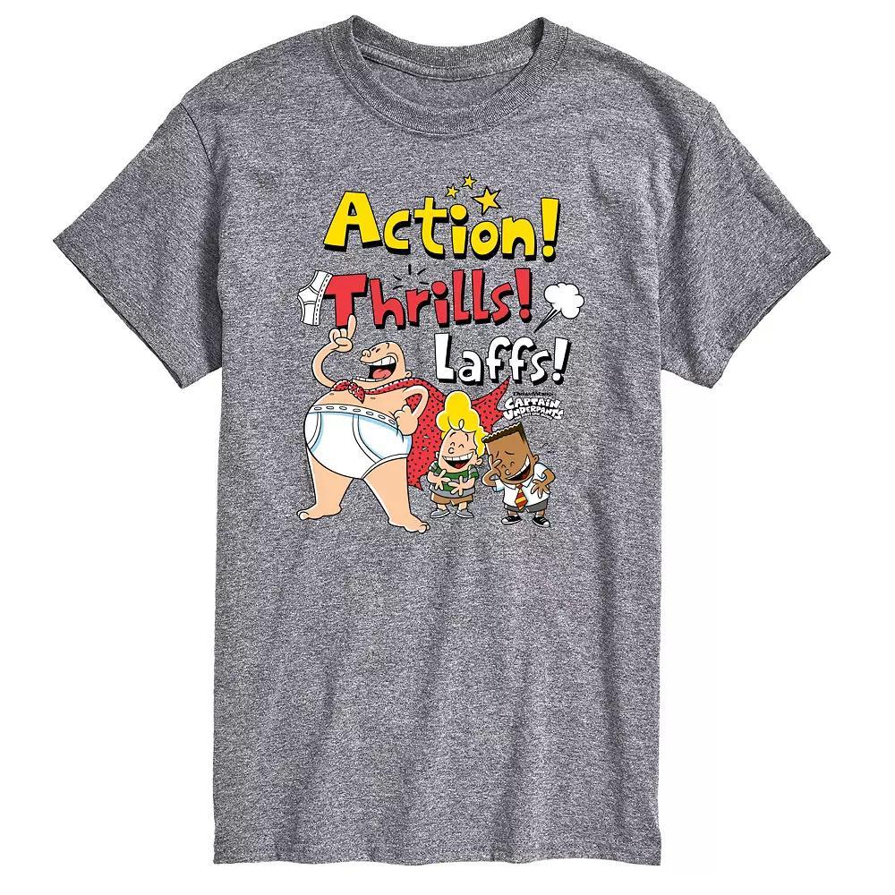 Big & Tall Captain Underpants Action Thrills Graphic Tee, Mens Product Image