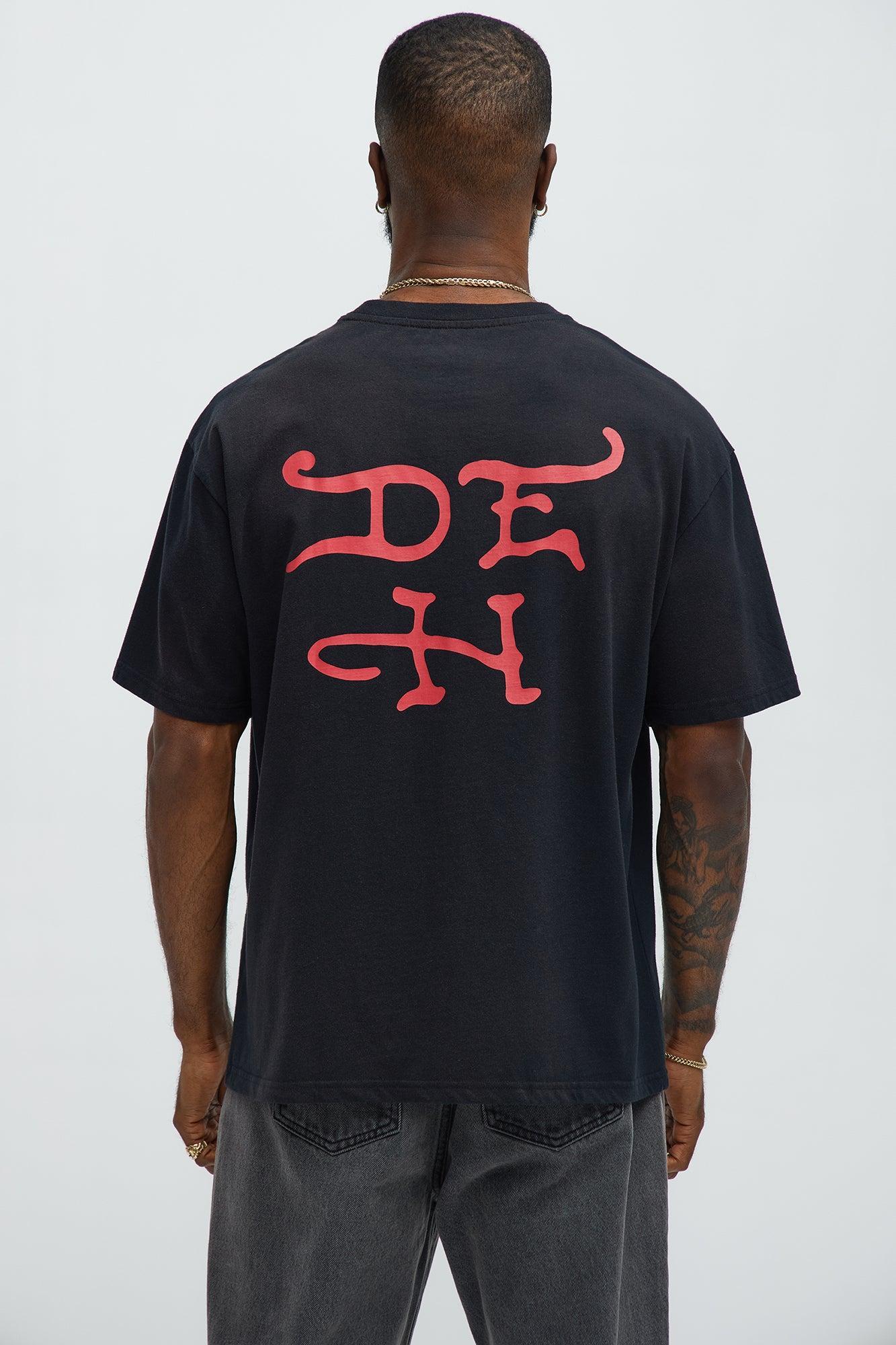 Ed Hardy 77 Eagle Oversized Short Sleeve Tee - Black Product Image