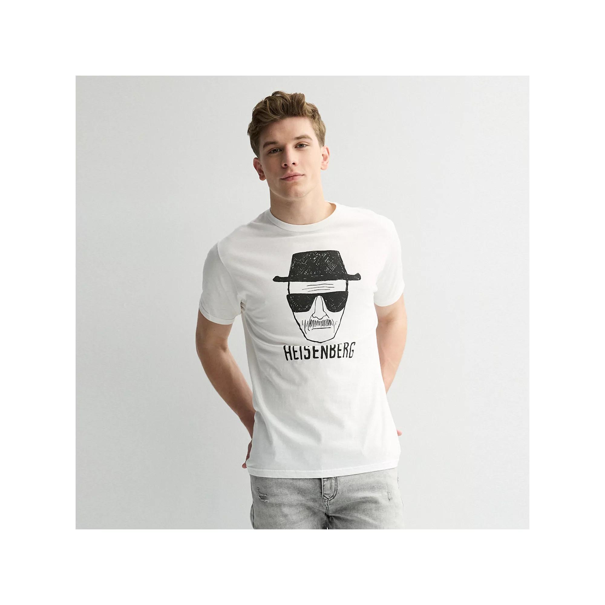 Men's Breaking Bad Heisenberg Sketch Graphic Tee, Size: Small, White Product Image