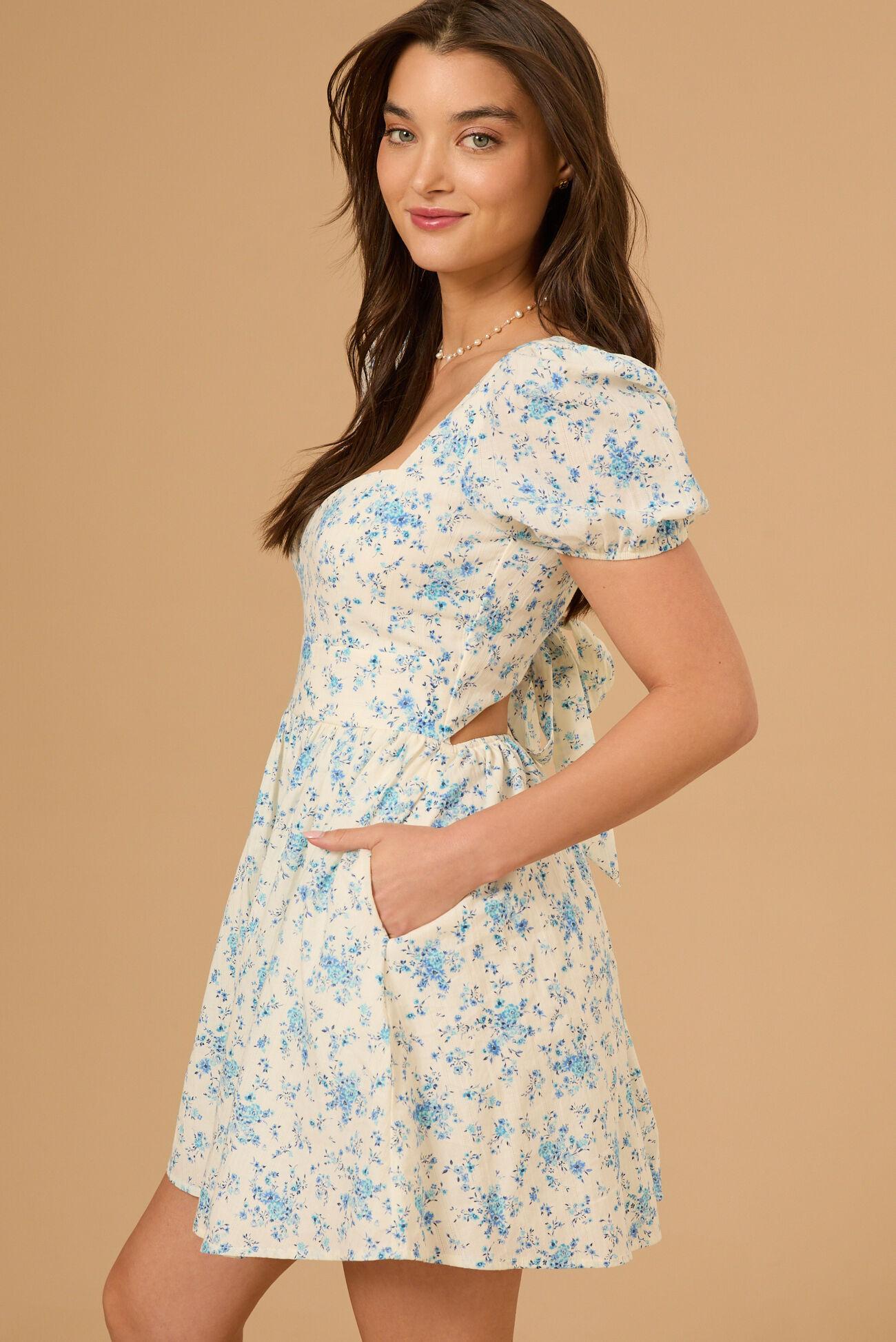 Gail Floral Mini Dress Product Image