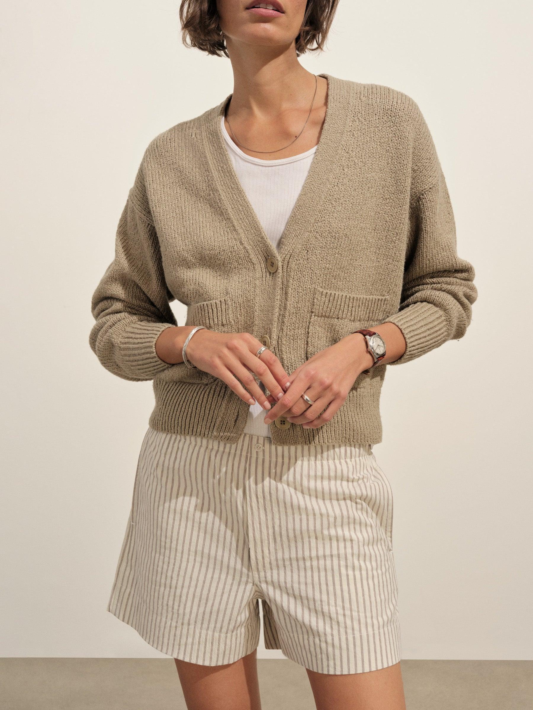 Chamomile/Brown Stripe Mainstay Boxer Short Product Image