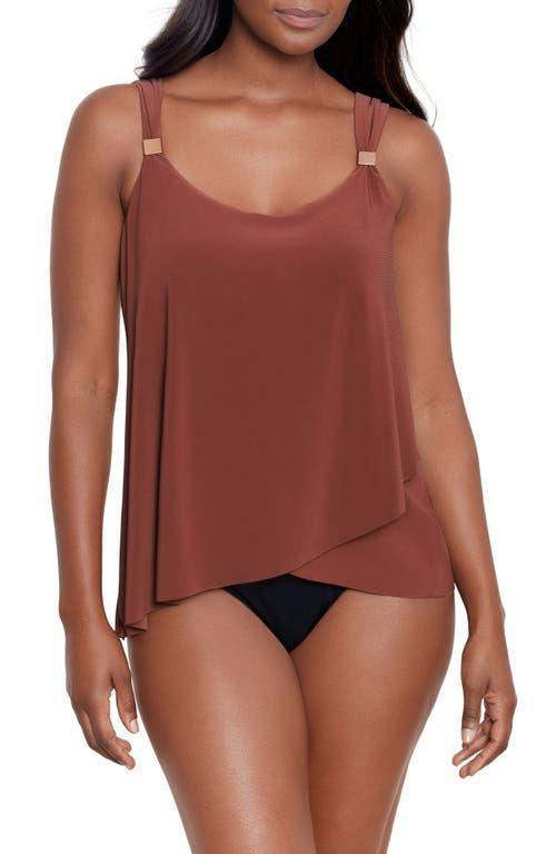 Miraclesuit Solid Dazzle Underwire Tankini Swim Top Product Image