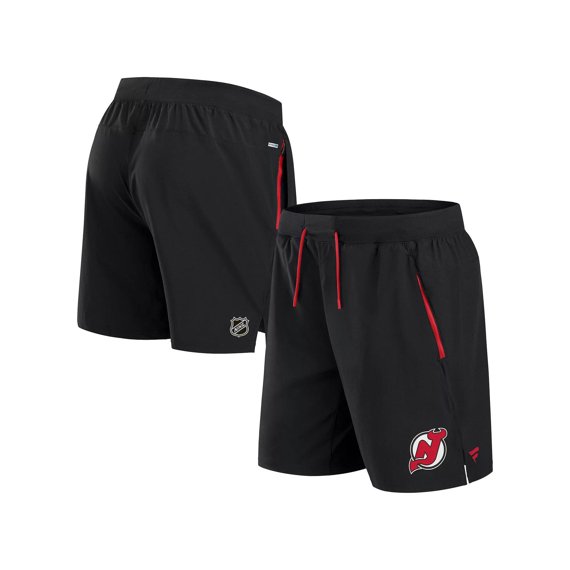 Men's Fanatics  Black Pittsburgh Penguins Authentic Pro Rink Performance Shorts, Size: 2XL Product Image