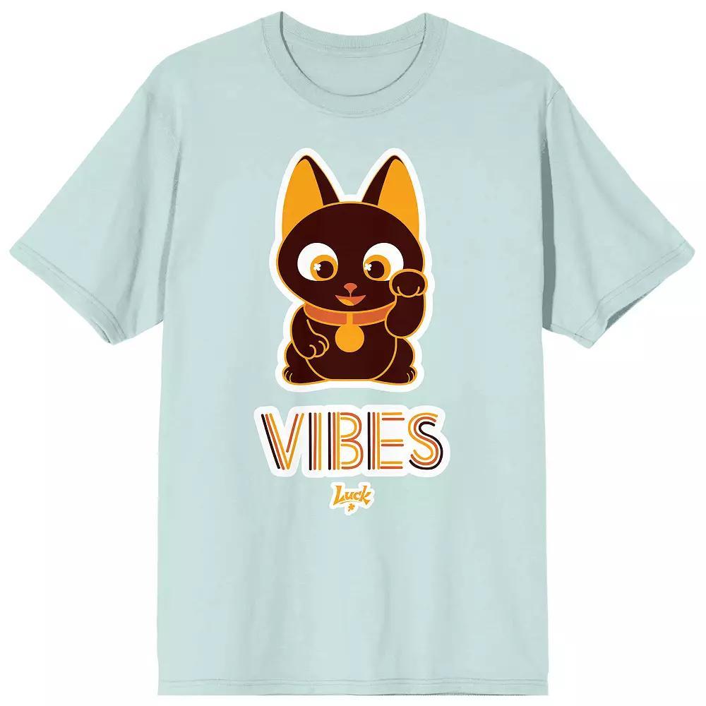 Men's Skydance Animations Luck Movie Bob with Vibes Art Tee, Size: Medium, Blue Product Image