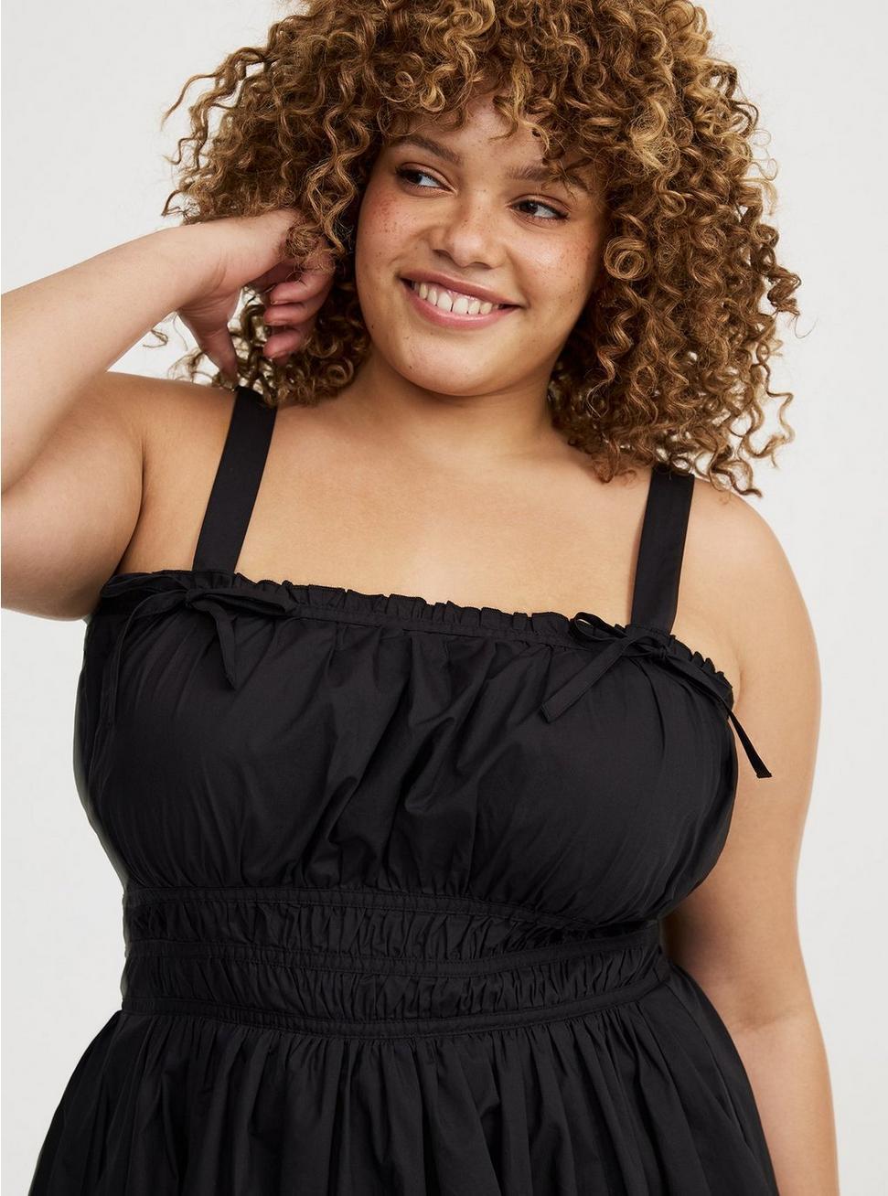 Mini Poplin Side-Cutout Dress Product Image