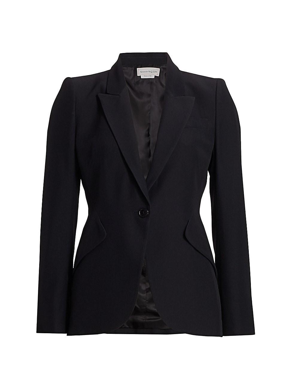 Womens Tailored Peak-Lapel Jacket Product Image
