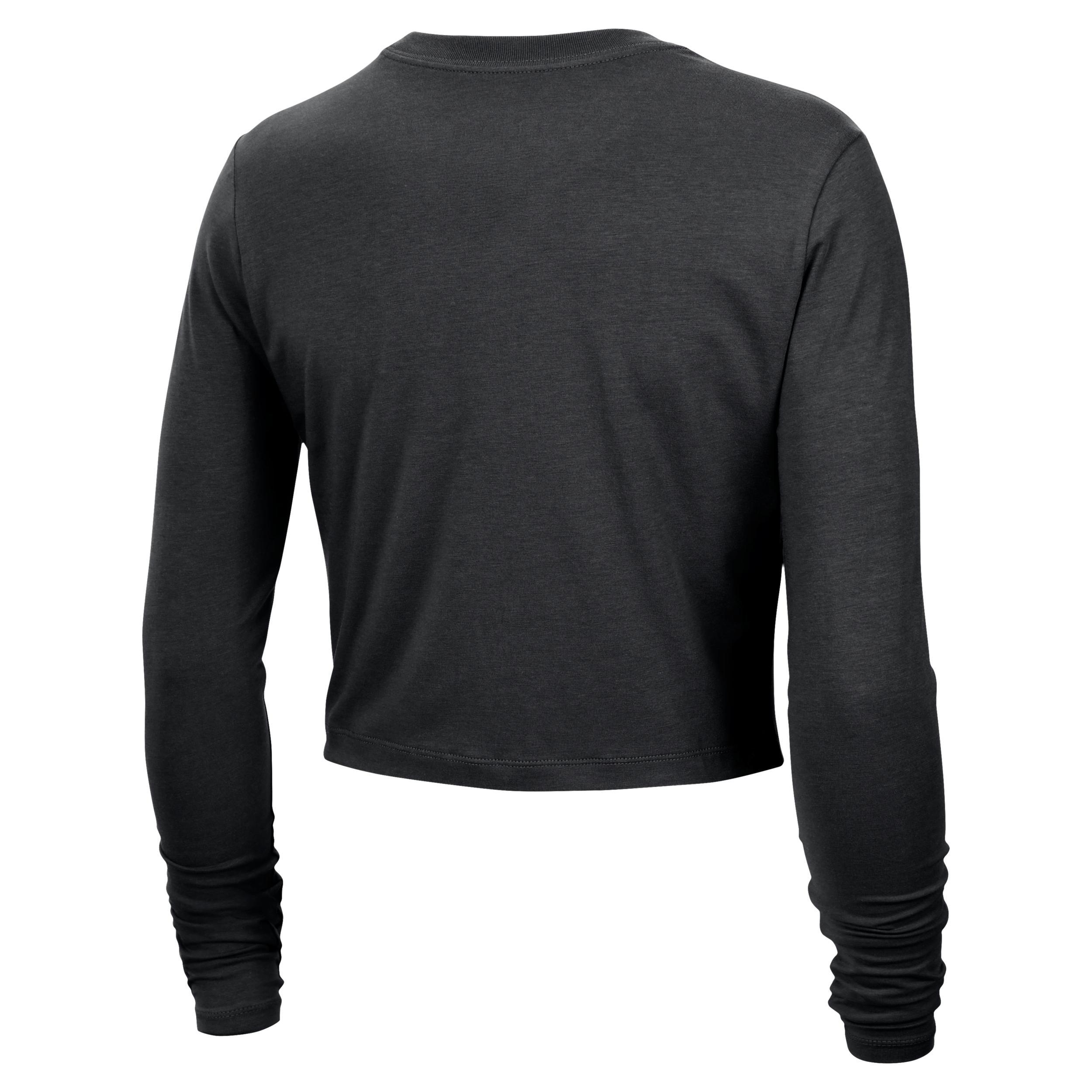Team 13 Nike Women's WNBA Cropped Long-Sleeve T-Shirt Product Image