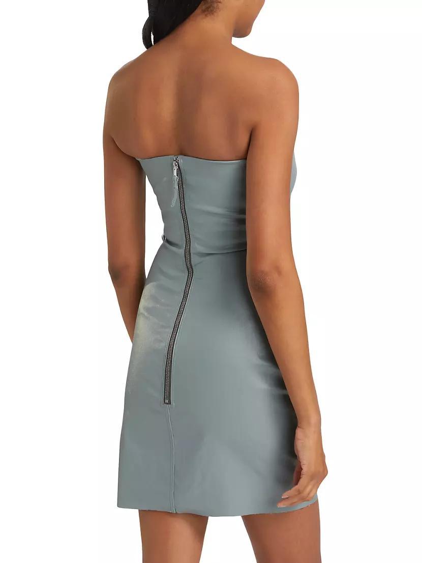 Coated Denim Prong Minidress Product Image