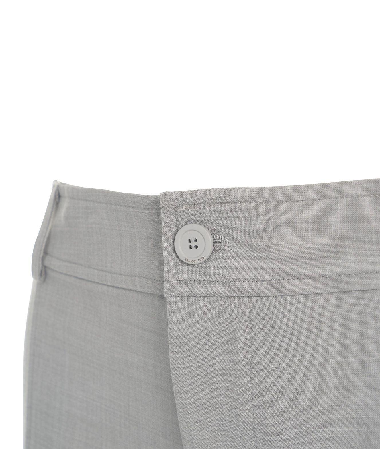 Wide leg pants in virgin wool blend Product Image