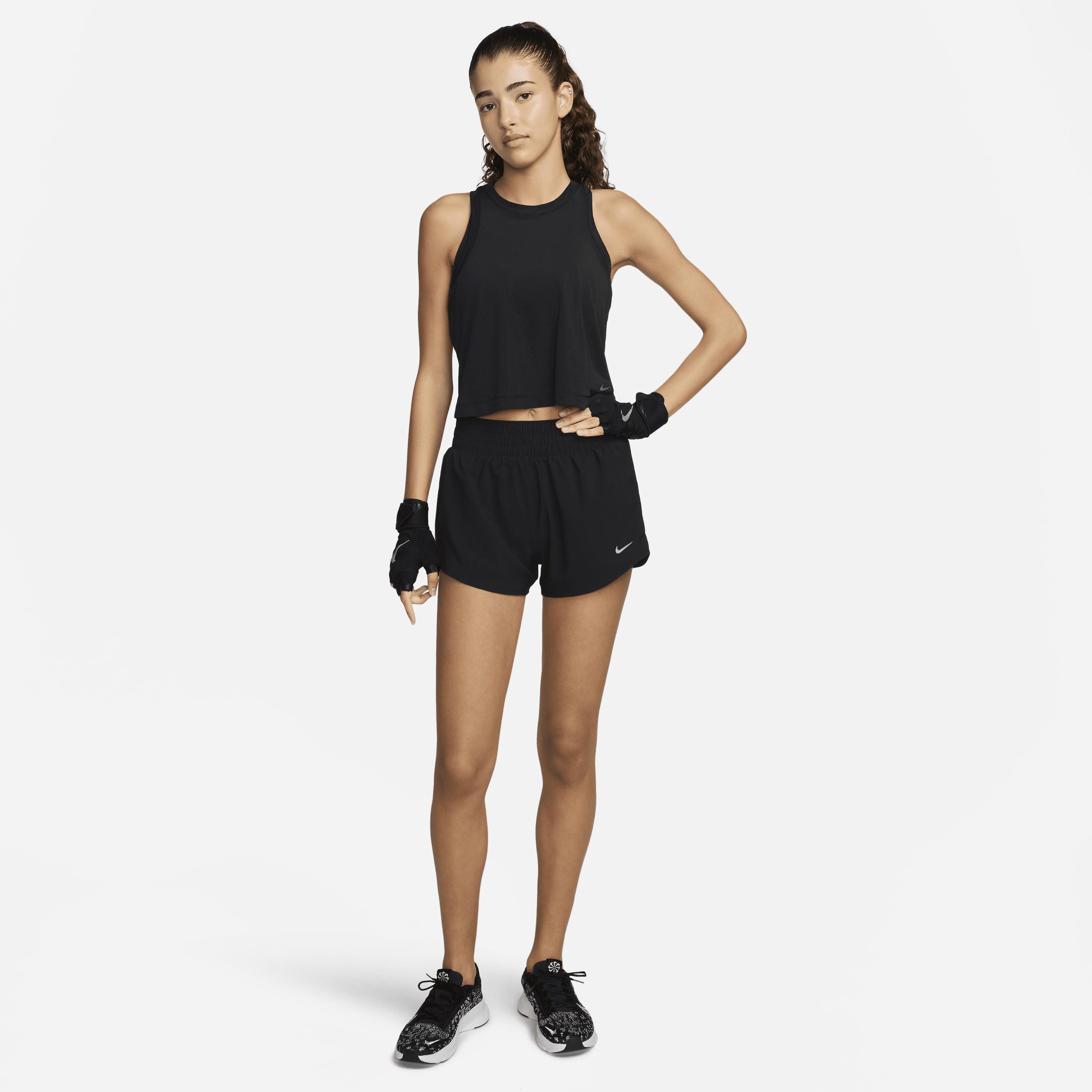 Women's Nike One Classic Breathable Dri-FIT Tank Top, Size: XXL, Black Product Image