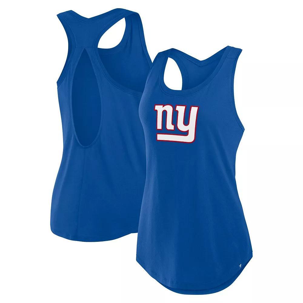 Women's Fanatics Royal New York Giants Iron Fan Tank Top, Size: Large, Blue Product Image