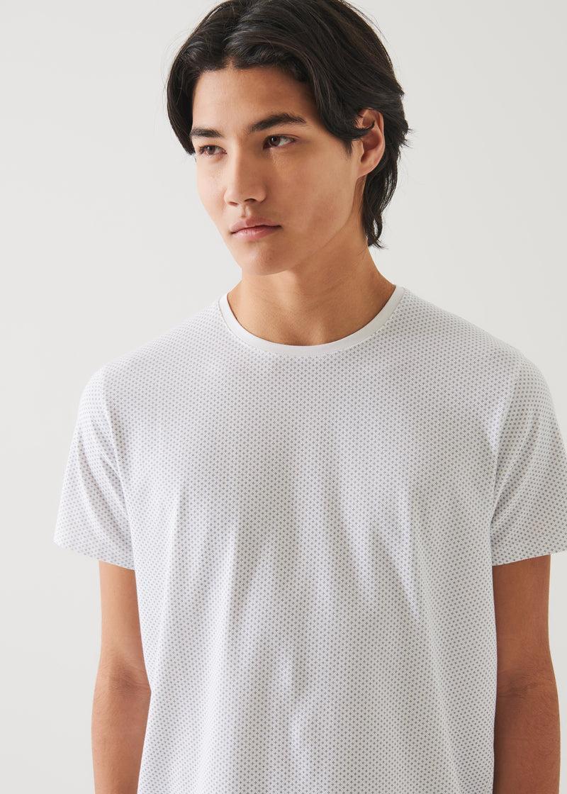 Patrick Assaraf Stretch Printed T-Shirt Product Image