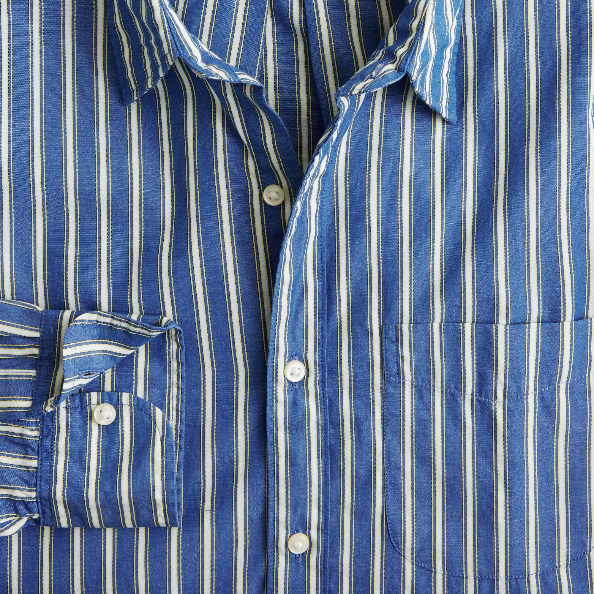Secret Wash cotton poplin shirt with point collar Product Image